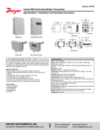 Thumbnail of document Manual - PMI Particulate Matter Transmitter